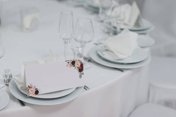 istock Formal dinner service as at a wedding banquet 683352336