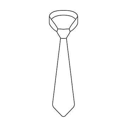 Tie icon of vector illustration for web and mobile design