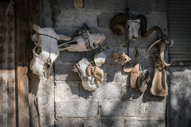 istock Old stones village house door 683370676