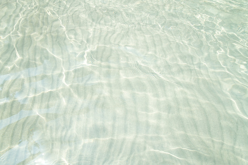 Wavy sand in a sea water