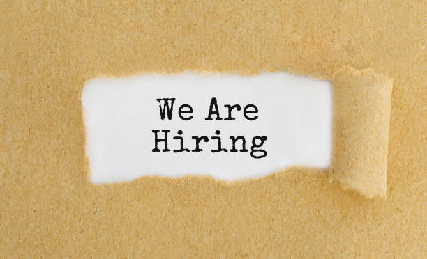 istock Text We Are Hiring appearing behind ripped brown paper 683374234