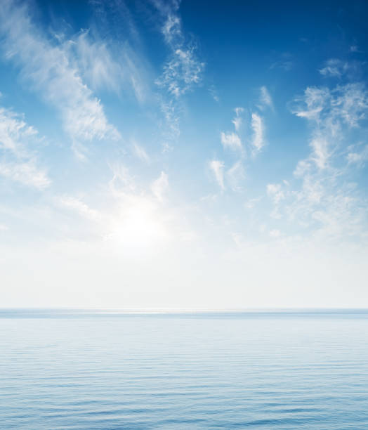 istock blue sea and sky in sunset 683395304