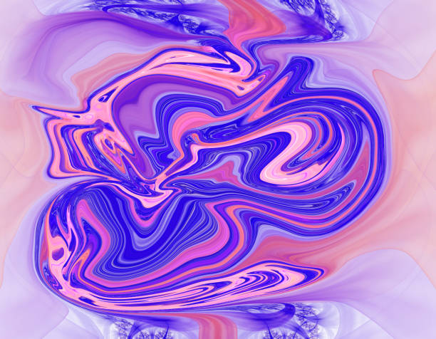 istock Colorful psychedelic liquefied background 683398356