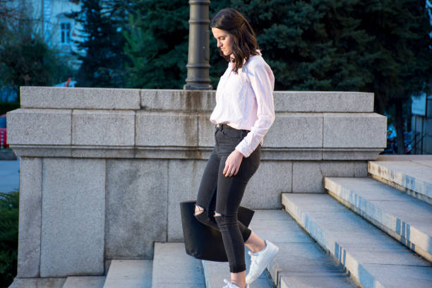 istock Woman in city 683401190
