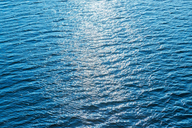 istock aerial view to blue water with reflections 683402564
