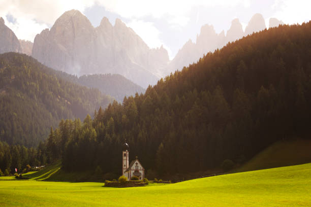 istock Saint Johann church at the Dolomites alps 683417792