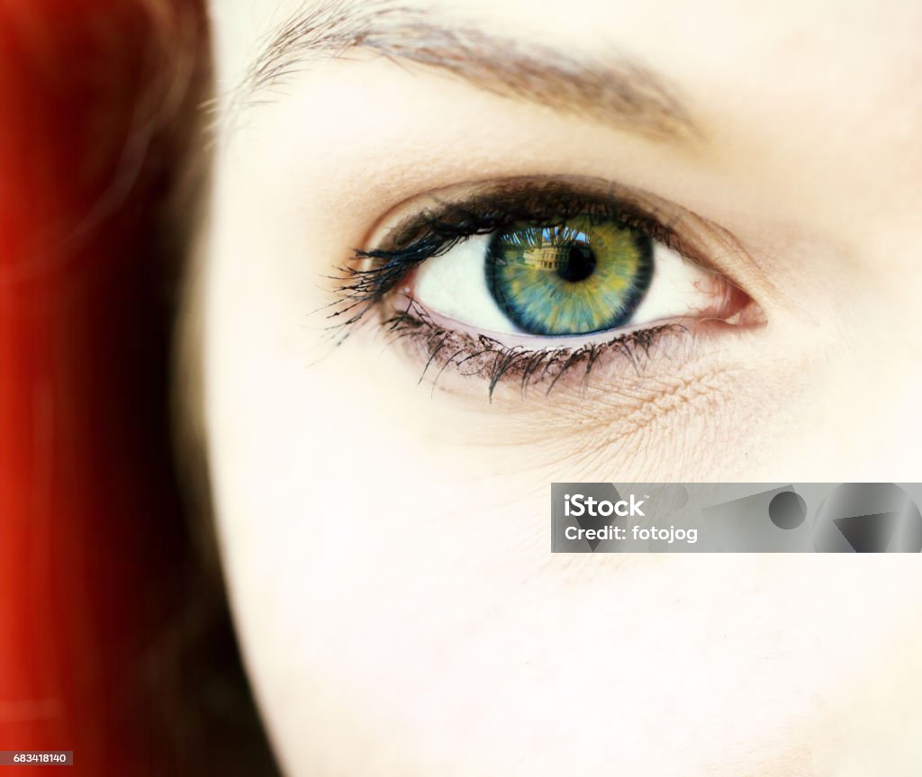 Auge einer Frau - Lizenzfrei Abstrakt Stock-Foto