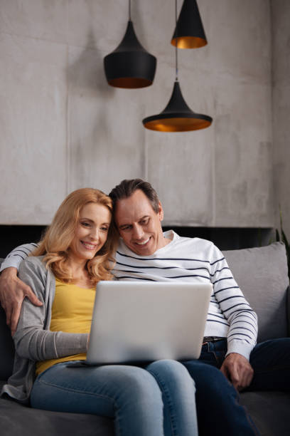 istock Peaceful mature couple enjoying weekend at home 683418202