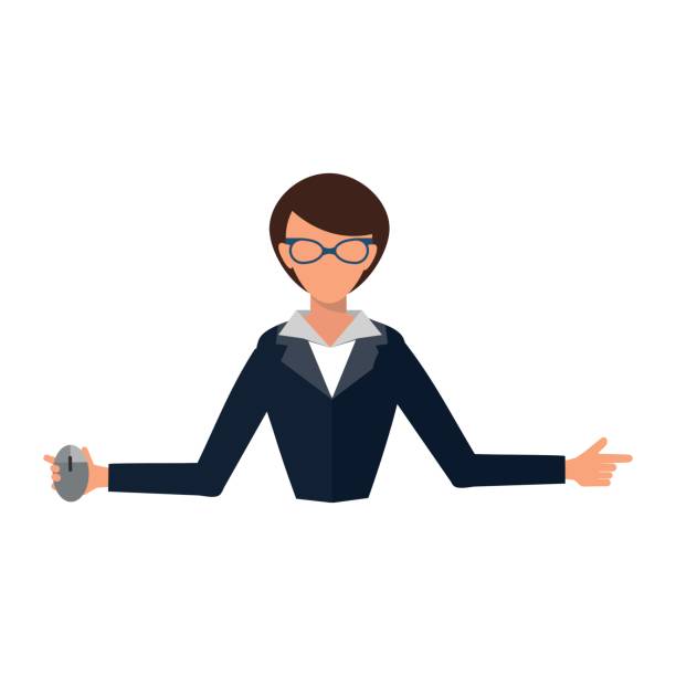 business frau büro job stress arbeit vektor illustration person manager charakter - silhouette financial advisor desk business stock-grafiken, -clipart, -cartoons und -symbole