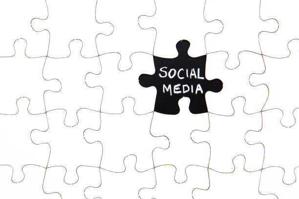 istock Puzzle Pieces - with word Social Media in missing space 683438528