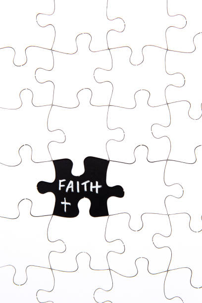 istock Puzzle Pieces - with word Faith in missing space 683438602