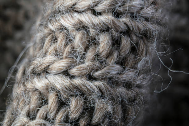 istock close up detailed knitwear wool fabric background. 683444340
