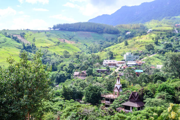 istock Valley village at Phu Tabberk in Phetchabun, Thailand. 683444350