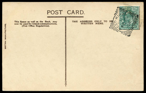 istock vintage blank British postcard sent from Britain in early 20th century 683451842