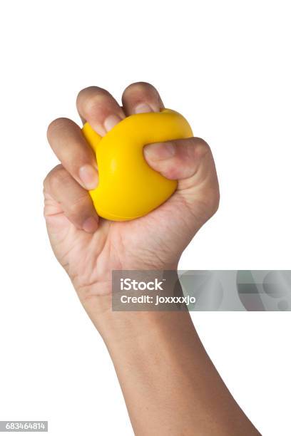 Stress Stock Photo - Download Image Now - Stress Ball, Hand, Squeezing