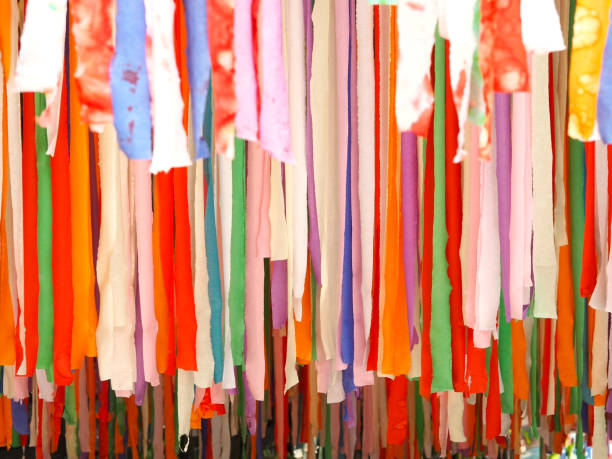 istock Colorful stripes made of paper for texture and background 683465762