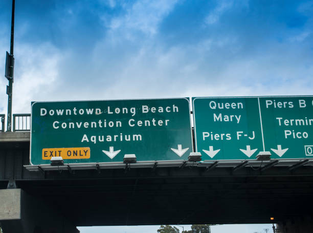 istock Downtown Long Beach Road Sign 683472586