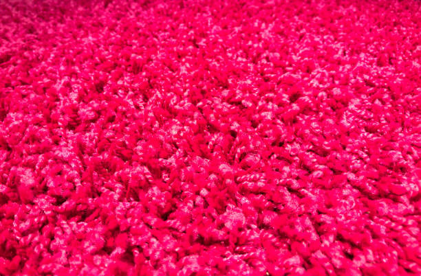 rise pink mattress is scintillation on the floor - inflatable raft flash imagens e fotografias de stock