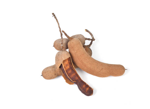 istock Sweet tamarind on a white background 683489500