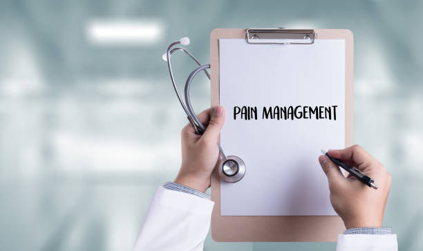 istock Pain Management Medical Concept doctor hand working 683500636