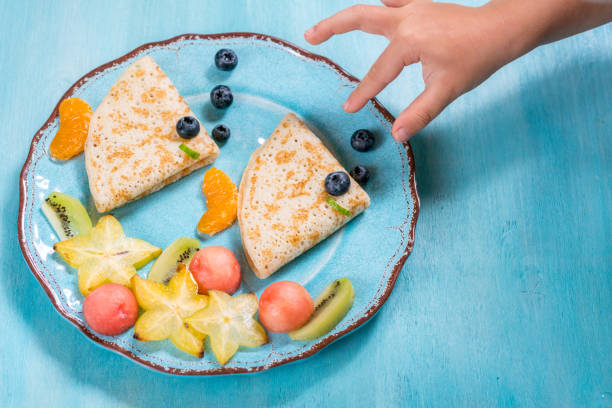 istock Funny crepes pancakes looks like a fish 683500680