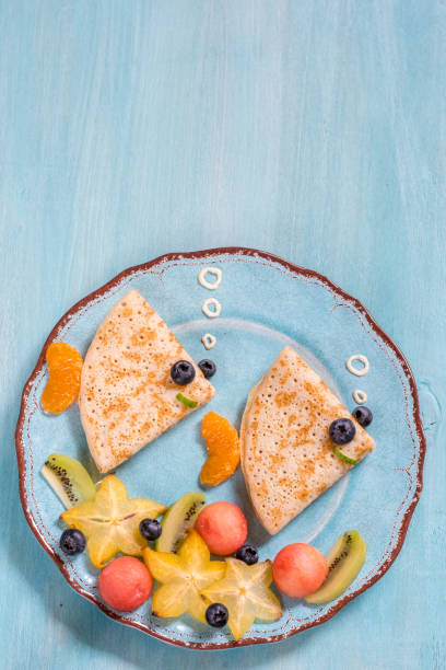istock Funny crepes pancakes looks like a fish 683500788