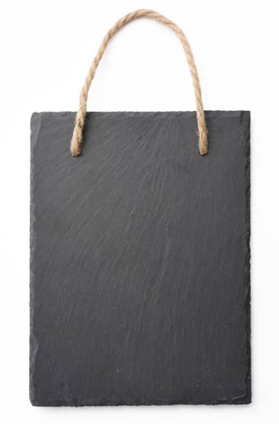 stained wood border blank blackboard on 255 white background with natural drop shadow. Much room for type. for education or menu ideas.