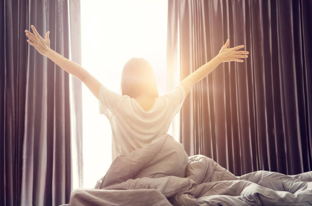 istock Morning stretch in bed 683507386
