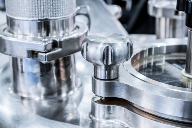 istock Pharmaceutical equipment, a fragment of the compression cap 683507546
