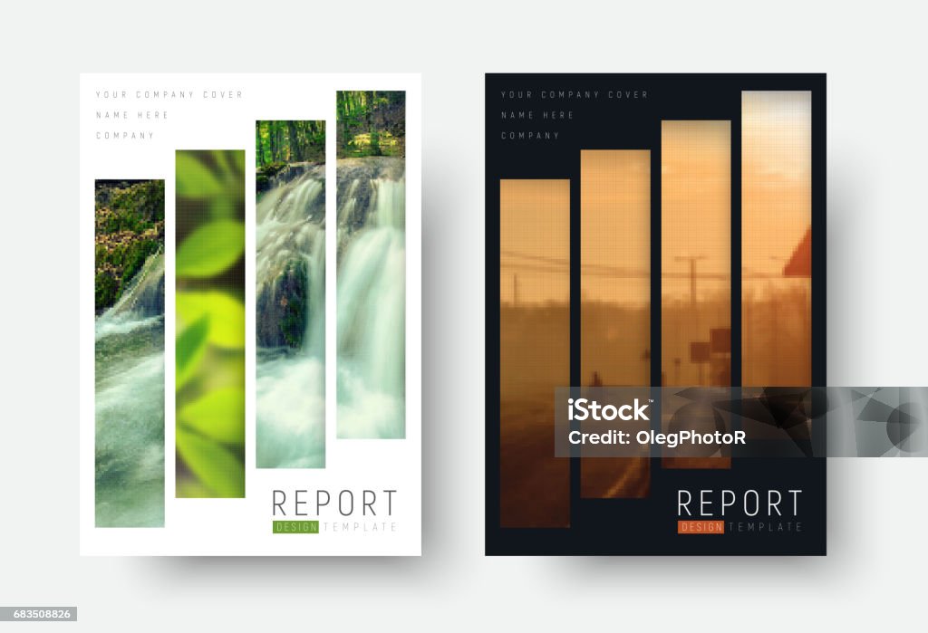 Flyer File Rectangle Templates Flyers With Rectangular Vertical Blocks For Your Photo Stock ...