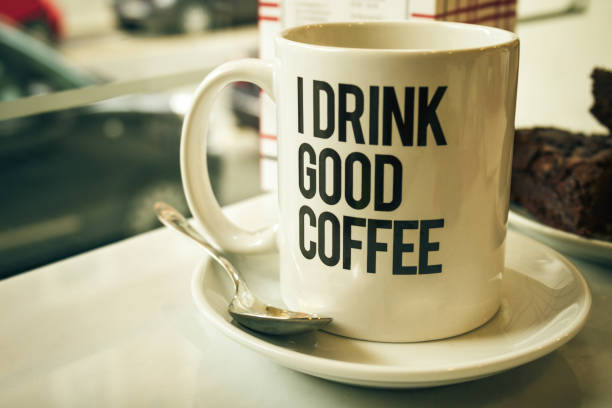 istock Tasty coffee in cup on table in cafe. Day Light. 683511942
