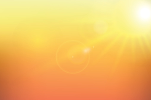 Sunshine yellow background. Vector illustration.
