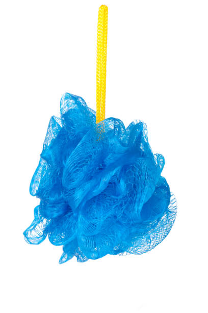 istock blue sponge shower isolated on white background 683519124