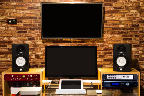 istock digital home entertainment & sound studio in modern lifestyle, audio & visual technology 683521990