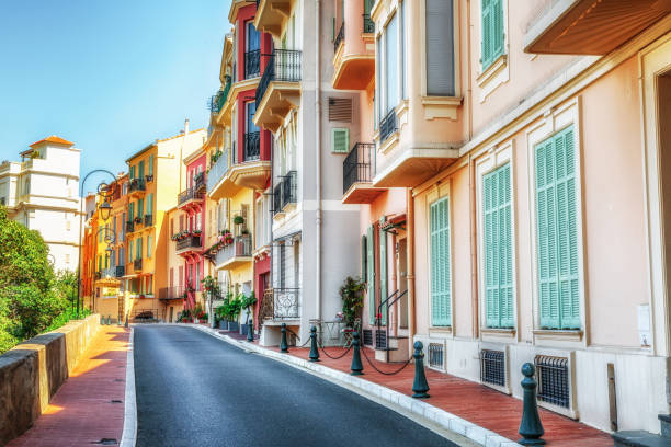 istock Sidewalk along apartments in Monaco 683522600