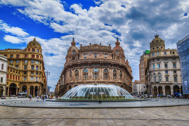 istock Piazza De Ferrari main square in Genoa 683523182