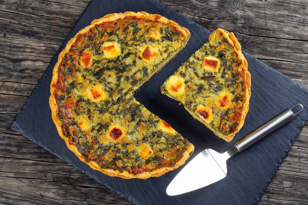 istock savory tart with spinach and cheese 683523266