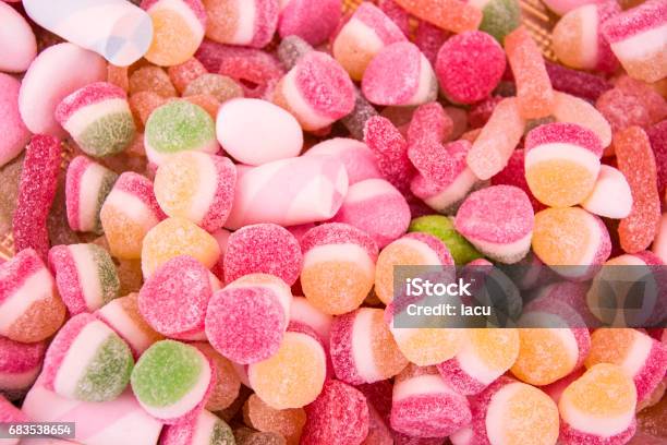 Candy Stock Photo - Download Image Now - Backgrounds, Cake, Candy