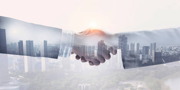 istock Business greeting or agreement 683544634