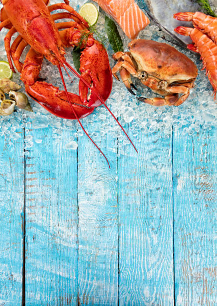 istock Many kind of seafood, served on crushed ice 683545694
