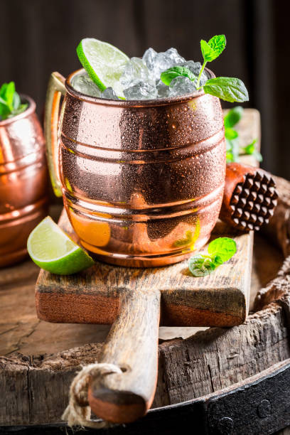 istock Sweet and sour Mojito with rum and herbs 683545842