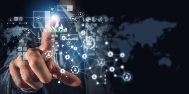 istock Social connection as business tool. Mixed media 683545894