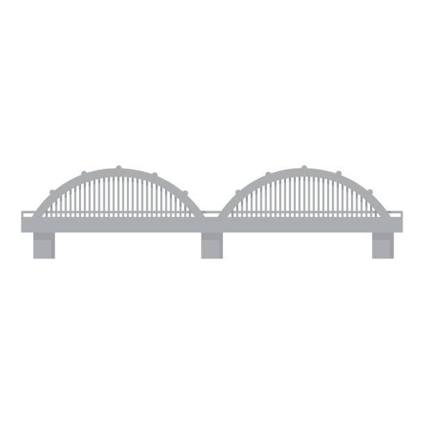 istock Bridge icon monochrome. Single building icon from the big city infrastructure monochrome. 683548584
