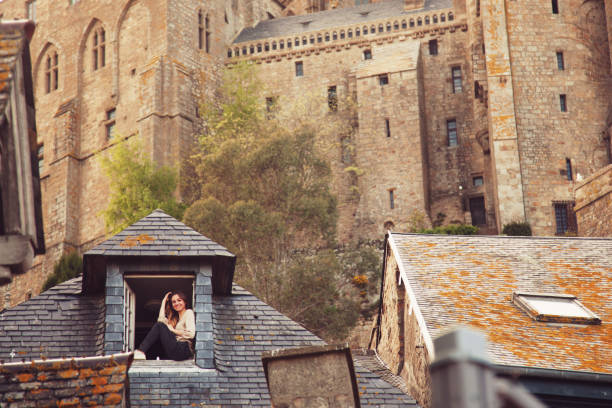 Le Mont Saint Michel in Normandy France