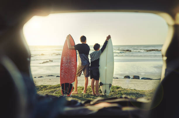 istock Let's go catch some waves, little bro 683553516