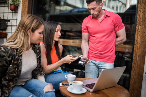 istock Contactless payment system with mobile phone 683565046