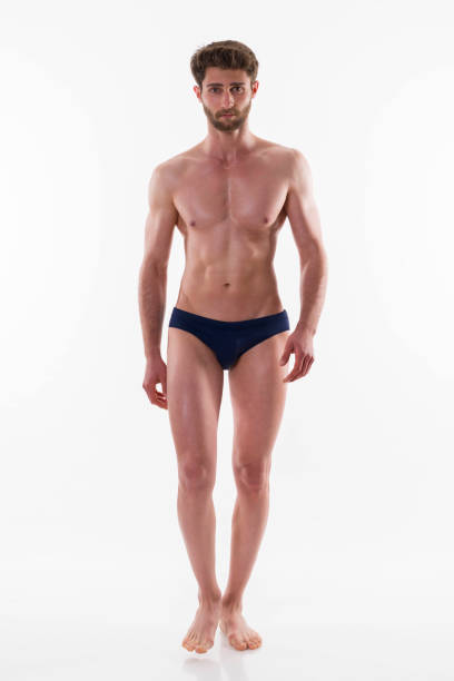 handsome topless muscular man - naked imagens e fotografias de stock