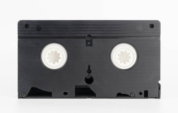 istock Backside of a video cassette tape isolated on white 683576226