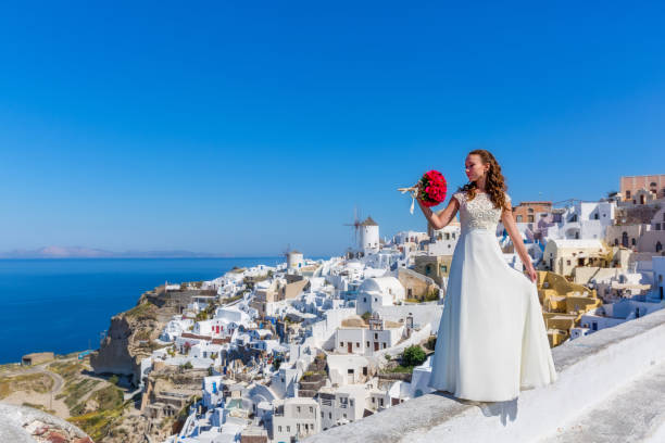 istock Bride with a bouquet of flowers 683587040