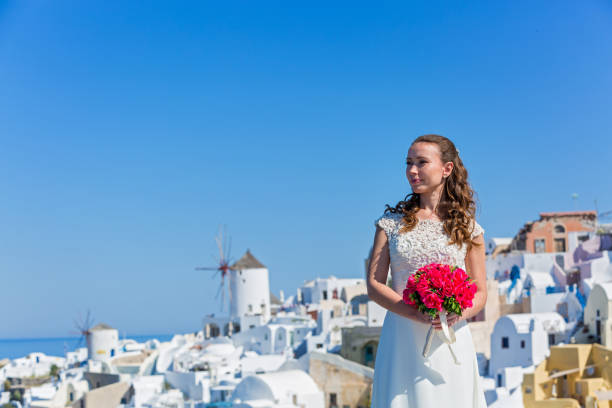 istock Bride with a bouquet of flowers 683587178
